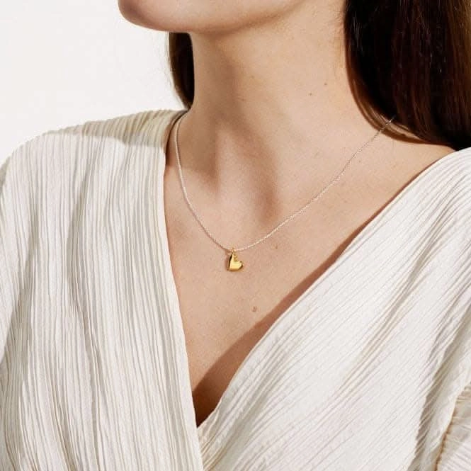 A Little 'Heart Of Gold' Silver 46cm   5cm Extender Necklace 5281
