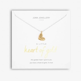 A Little 'Heart Of Gold' Silver 46cm   5cm Extender Necklace 5281