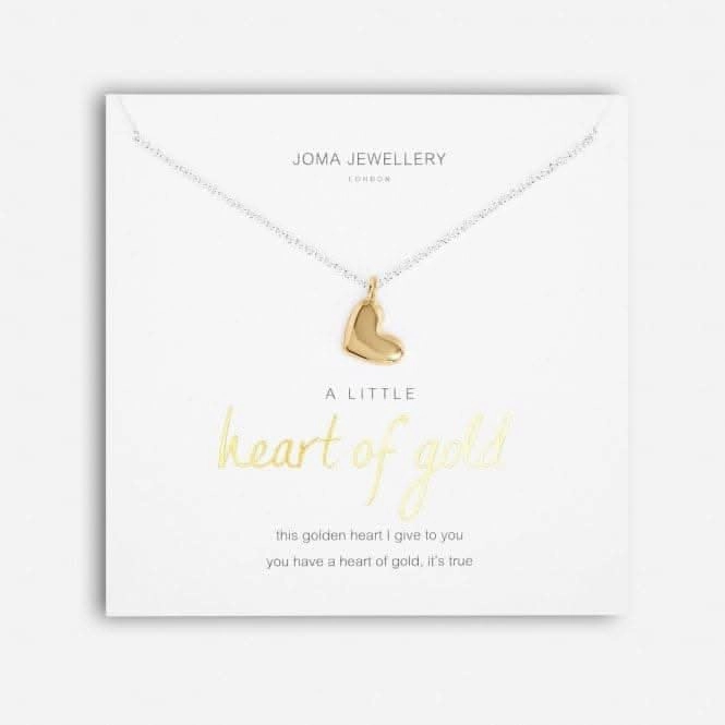 A Little 'Heart Of Gold' Silver 46cm   5cm Extender Necklace 5281