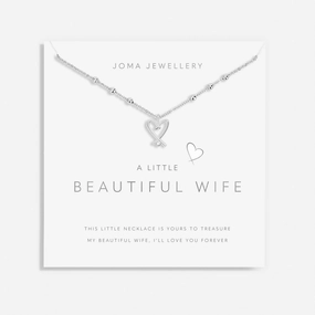 A Little Beautiful Wife Silver Plated Necklace 8687