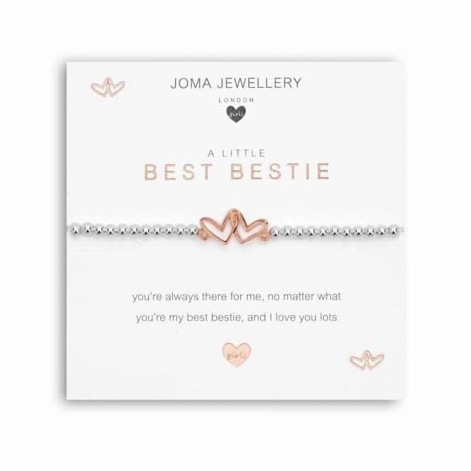 A Little Best Bestie Silver 15.5cm Stretch Bracelet C558