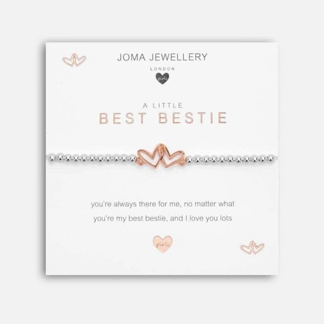 A Little Best Bestie Silver 15.5cm Stretch Bracelet C558