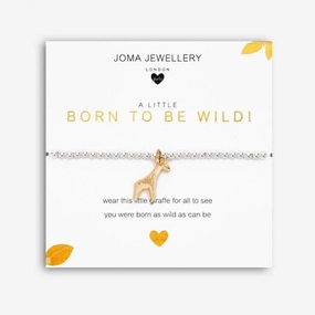 A Little Born To Be Wild! Silver 15.5cm Stretch Bracelet C554