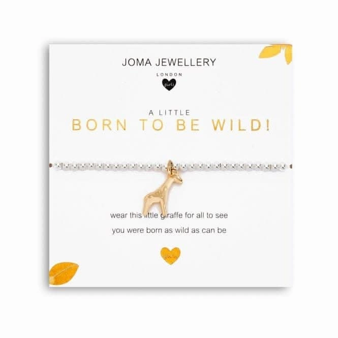 A Little Born To Be Wild! Silver 15.5cm Stretch Bracelet C554