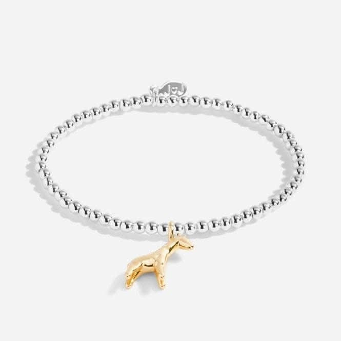 A Little Born To Be Wild! Silver 15.5cm Stretch Bracelet C554