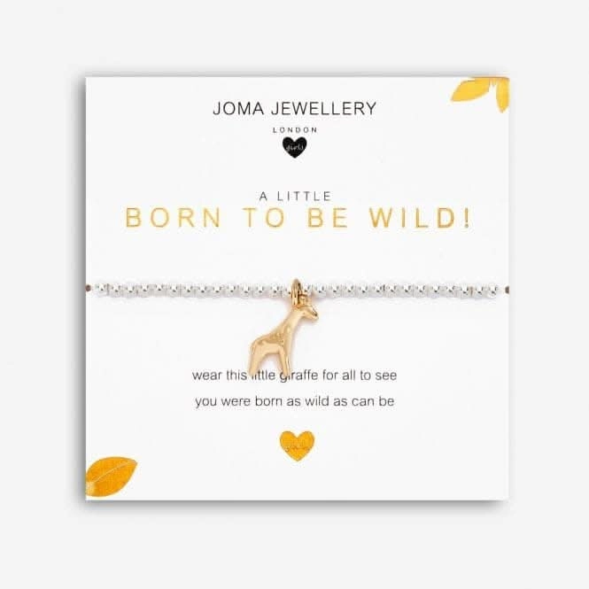 A Little Born To Be Wild! Silver 15.5cm Stretch Bracelet C554