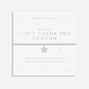 A Little Can't thank You Enough Silver Plated Bracelet 8169