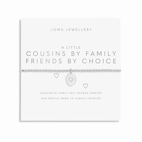 A Little Cousins By Family Friends By Choice Silver Plated Bracelet 7404