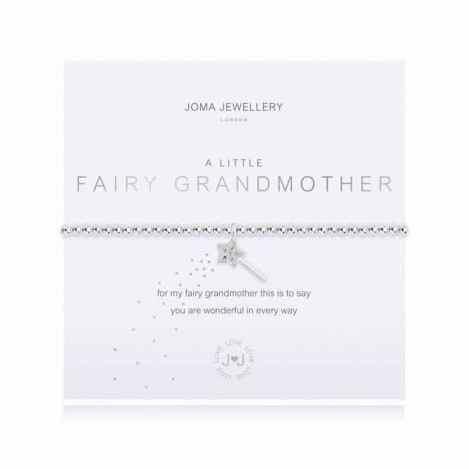 A Little Fairy Grandmother Silver 17.5cm Stretch Bracelet 4357