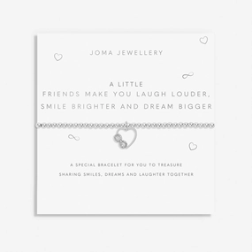 A Little Friends Make You Laugh Louder Smile Brighter Dream Bigger Bracelet 7402