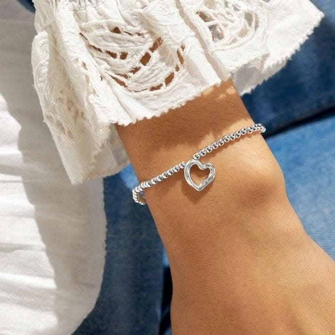 A Little From the Heart Silver Plated 17.5cm Bracelet 7008