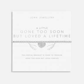 A Little Gone Too Soon But Loved A Lifetime Silver Plated 17.5cm Bracelet 7005