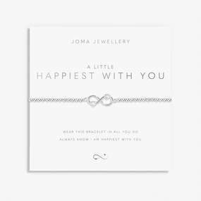A Little Happiest With You Silver Plated Bracelet 8156