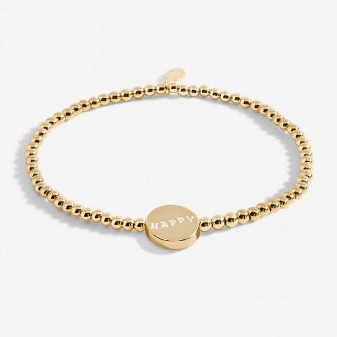 A Little Happiness Gold Plated 17.5cm Stretch Bracelet 6985