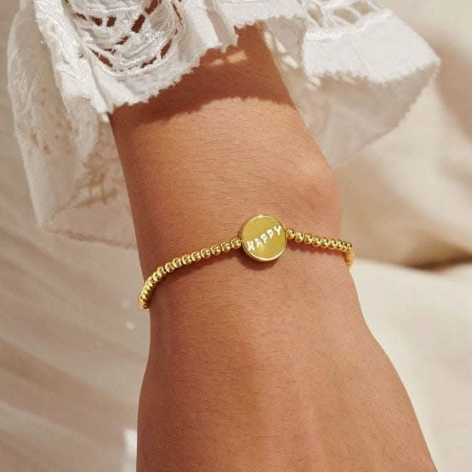 A Little Happiness Gold Plated 17.5cm Stretch Bracelet 6985