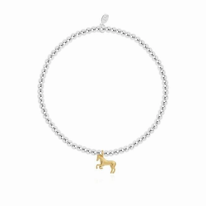 A Little I 3 Horses Silver 17.5cm Stretch Bracelet 4306