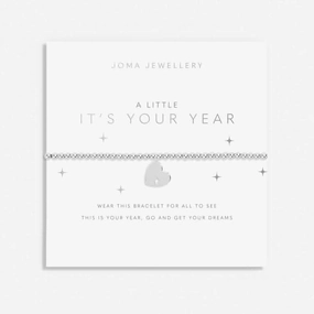 A Little It's Your Year Silver Plated 17.5cm Bracelet 7017