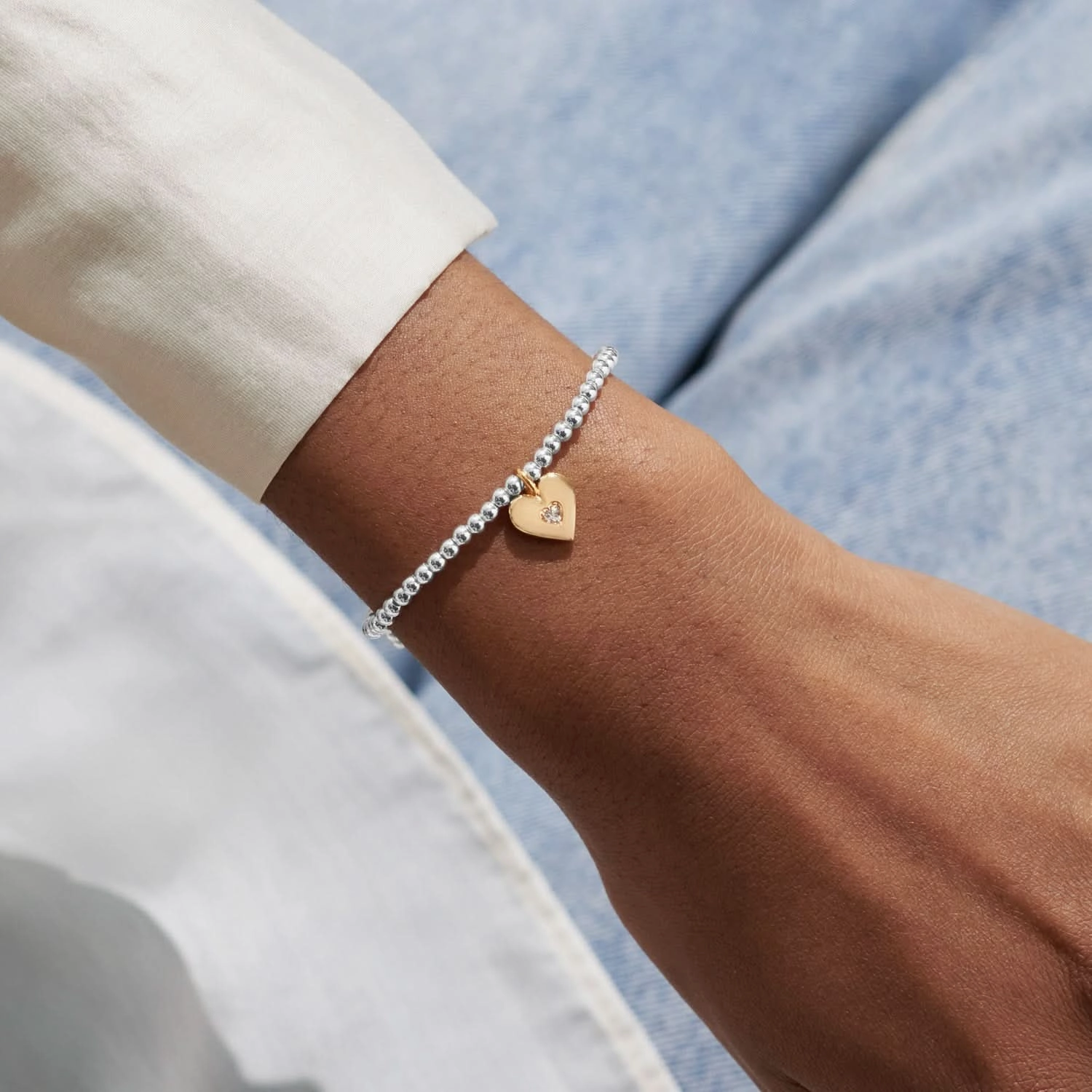 A Little Love You With All My Heart Silver Plated Bracelet 8164