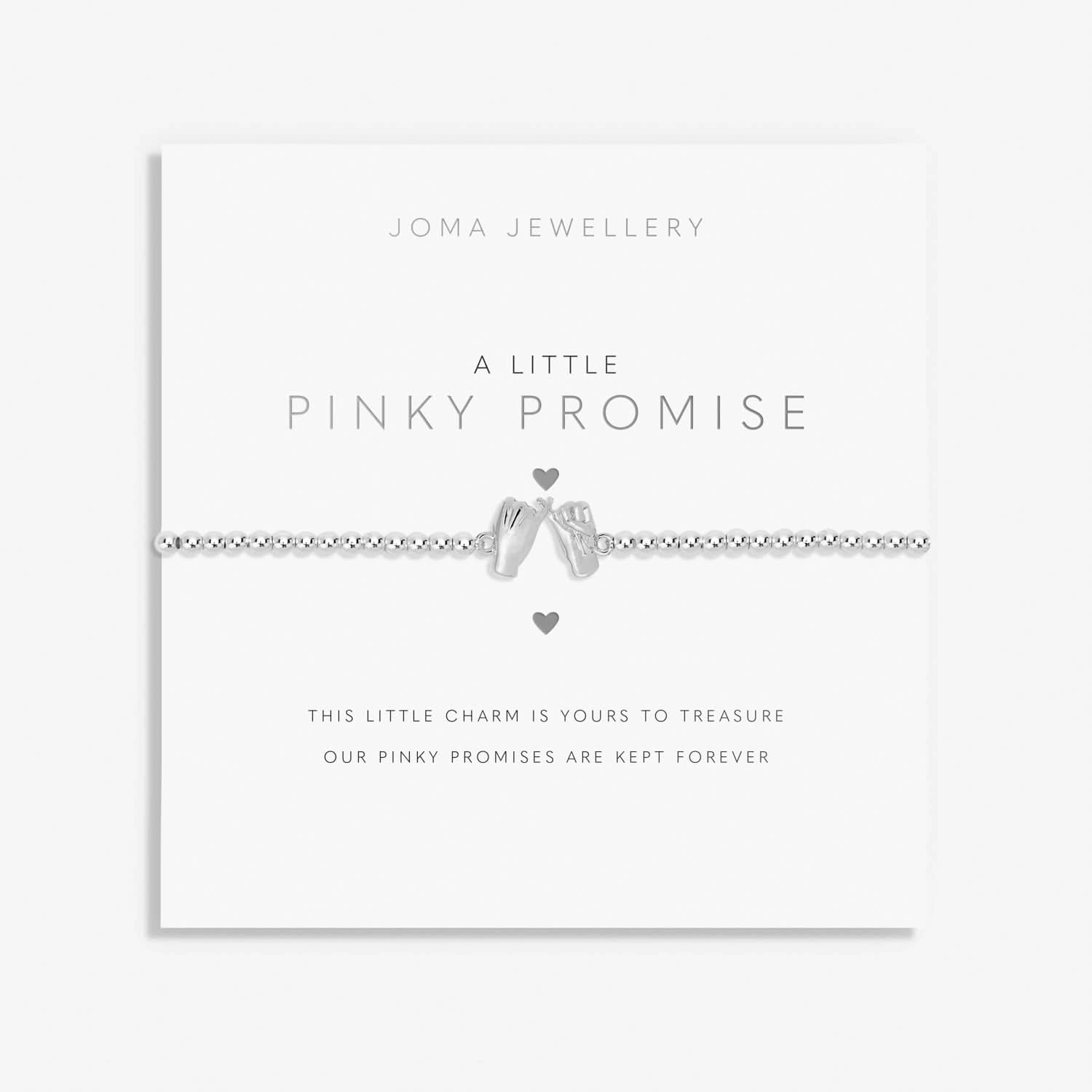 A Little Pinky Promise Silver Plated Bracelet 7398