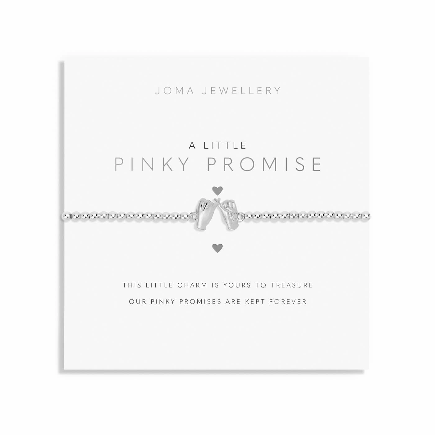 A Little Pinky Promise Silver Plated Bracelet 7398