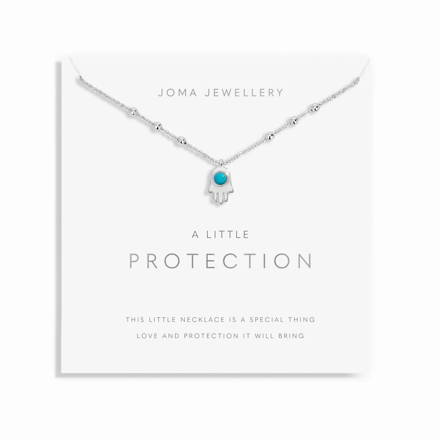 A Little Protection Silver Plated Necklace 8691