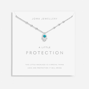 A Little Protection Silver Plated Necklace 8691