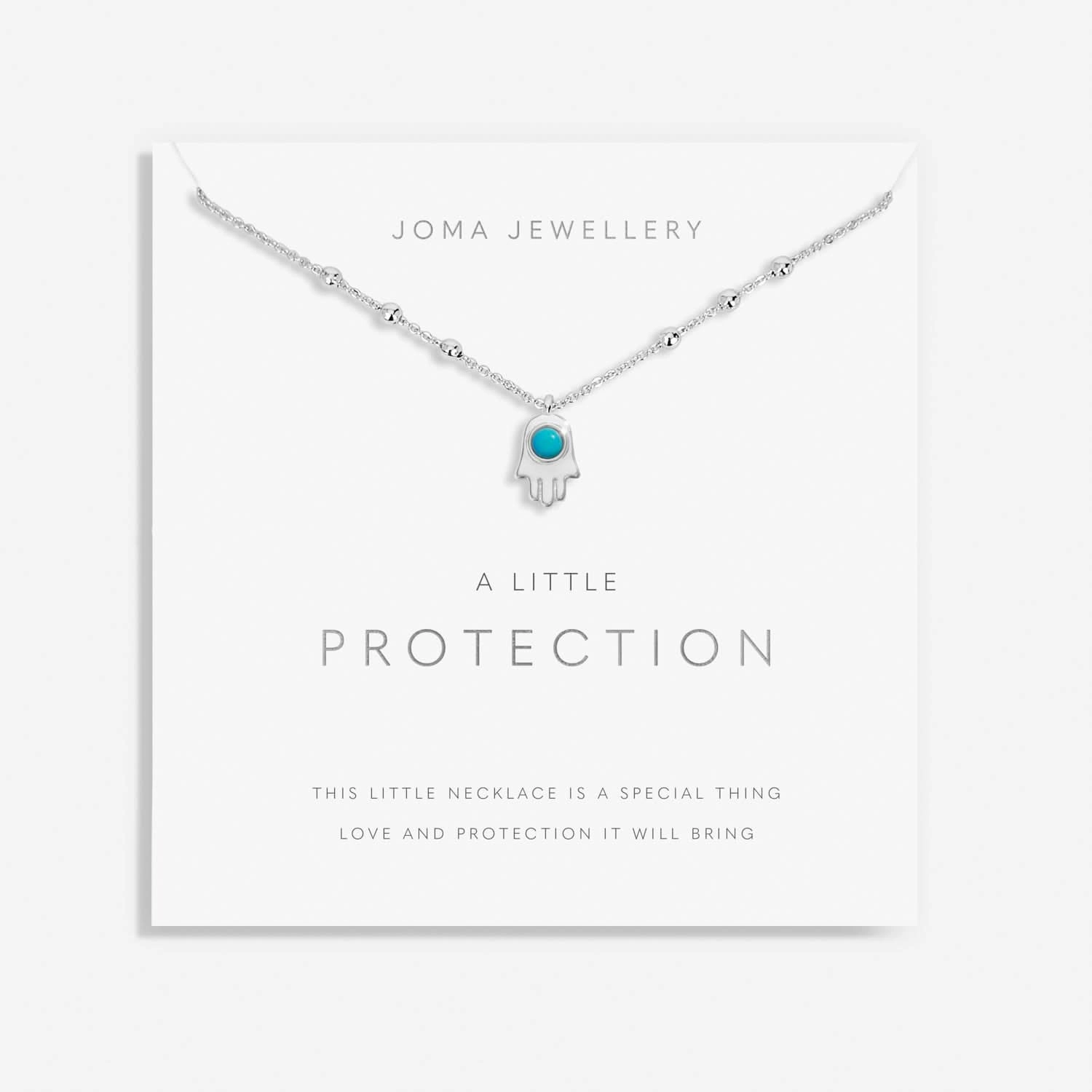 A Little Protection Silver Plated Necklace 8691