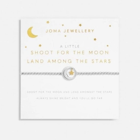 A Little Shoot For the Moon Land Amongst the Stars Silver Gold Plated Bracelet C723