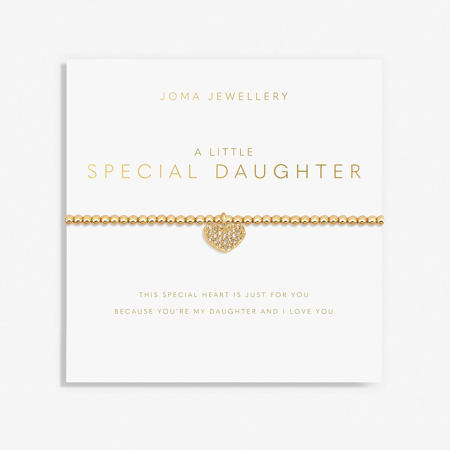 A Little Special Daughter Gold Plated Bracelet 7601