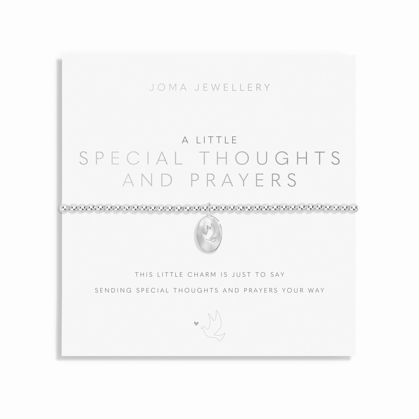A Little Special thoughts And Prayers Silver Plated Bracelet 8144