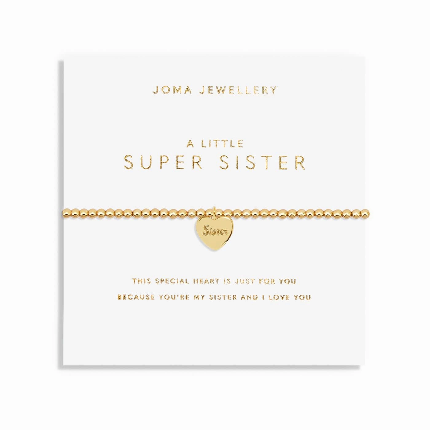 A Little Super Sister Gold Plated Bracelet 7587