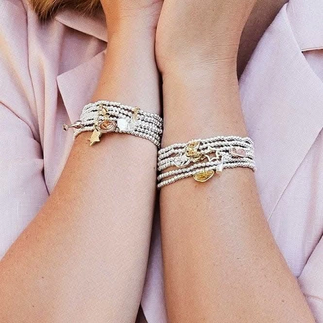 A Little Thank You For Everything Silver 17.5cm Stretch Bracelet 3798
