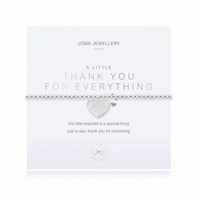 A Little Thank You For Everything Silver 17.5cm Stretch Bracelet 3798