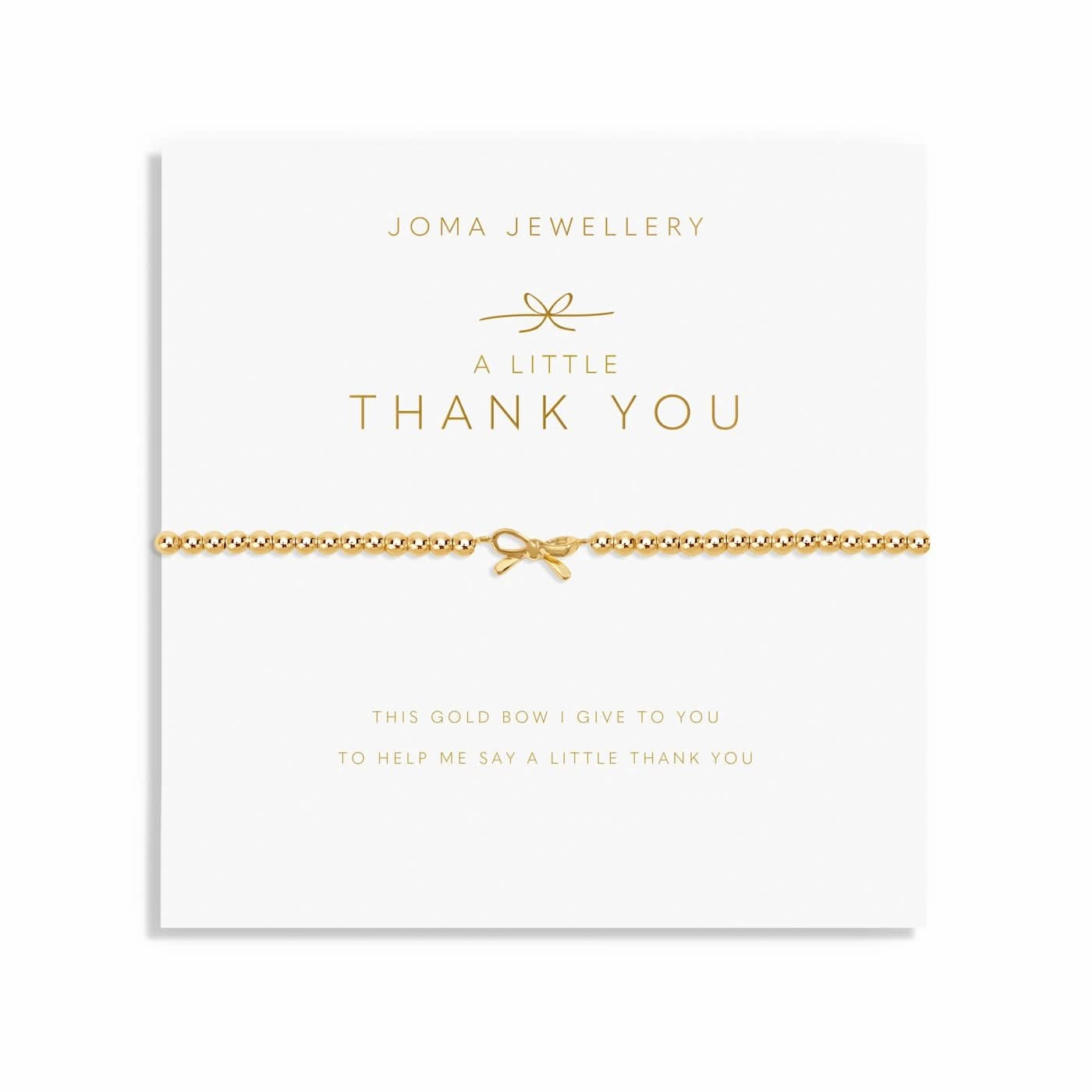 A Little Thank You Gold Plated Bracelet 8223