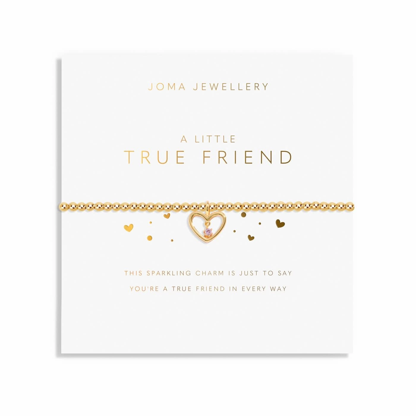 A Little True Friend Gold Plated Bracelet 8214