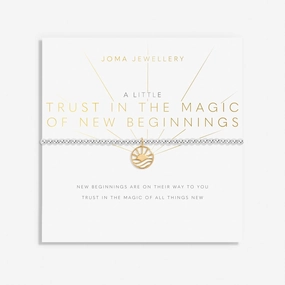 A Little Trust In the Magic of New Beginnings Silver & Gold Plated Bracelet 8154