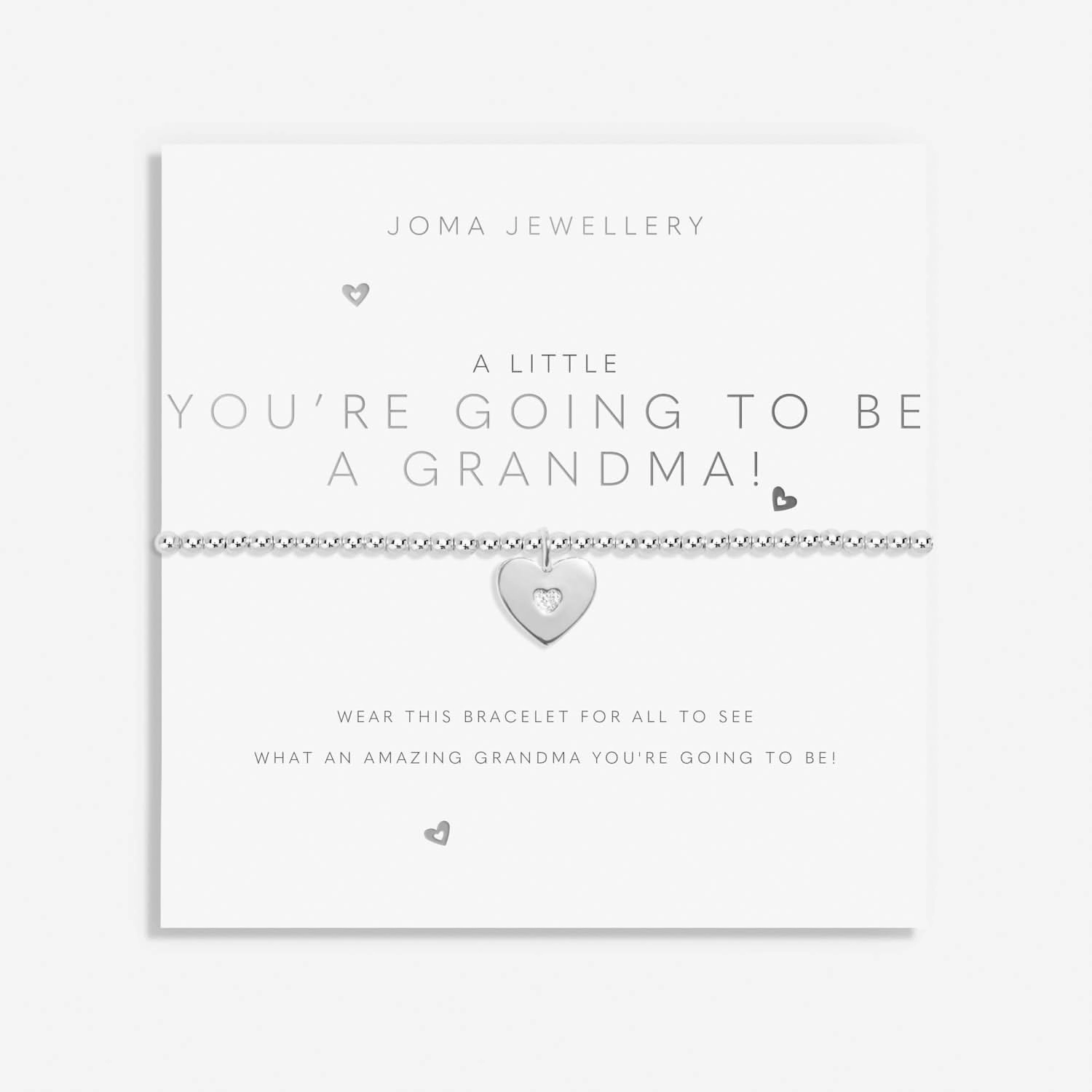 A Little You're Going To Be A Grandma! Silver Plated Bracelet 8167