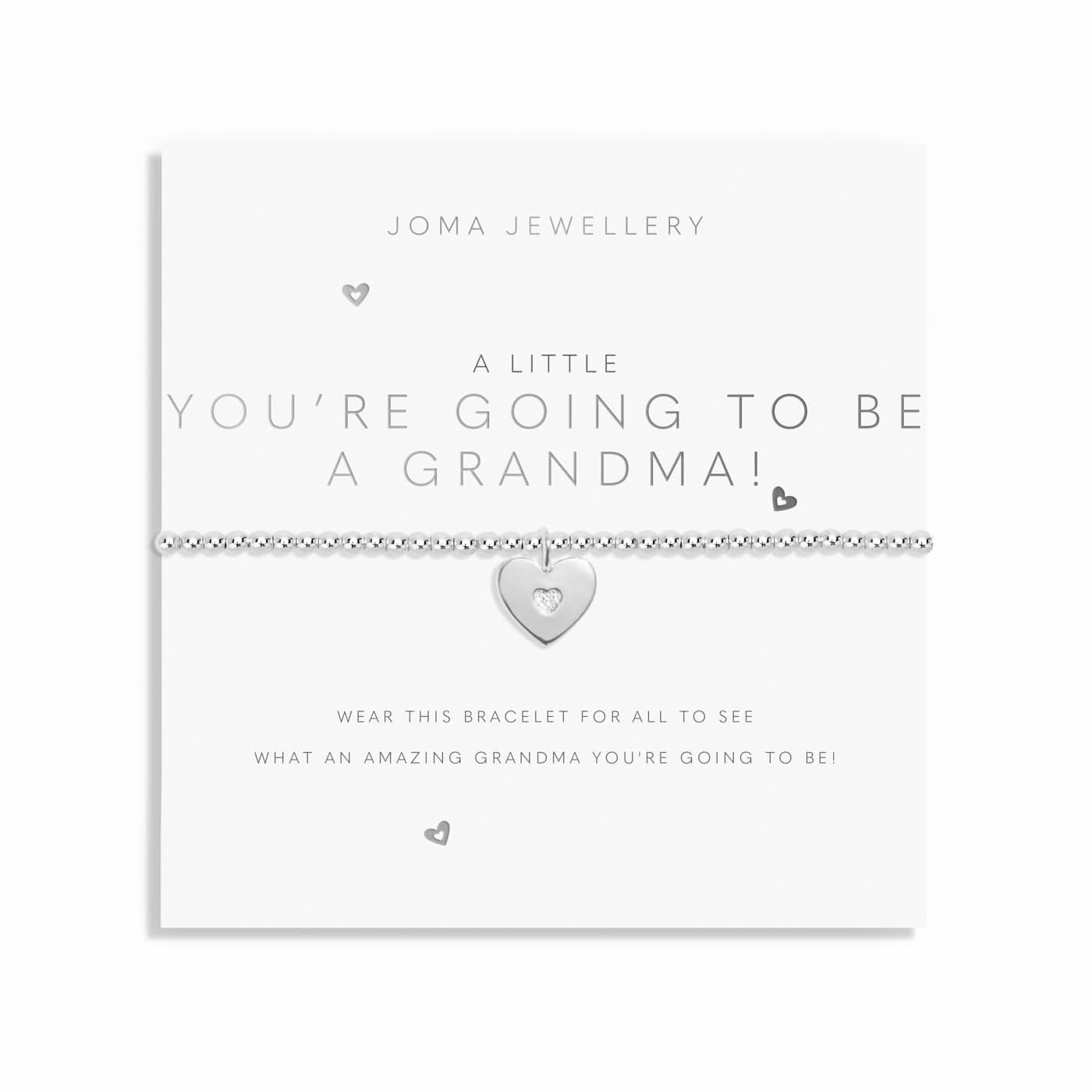 A Little You're Going To Be A Grandma! Silver Plated Bracelet 8167