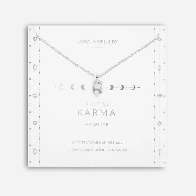 Affirmation Crystal A Little Karma Howlite Silver 46cm Extender Necklace 5265