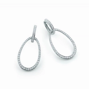 Al Coro Amori 18ct White Gold 1.25ct Diamond Earrings