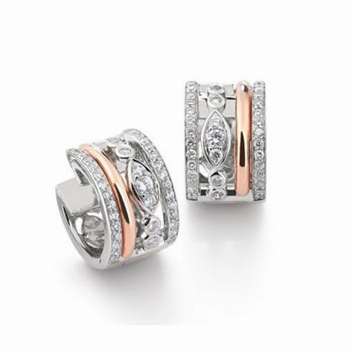 Al Coro Casino 18ct White Gold 0.75ct Diamond Earrings