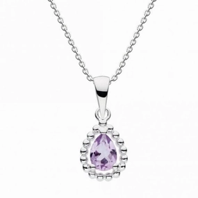 Amethyst Teardrop Bead Pendant 97828AM