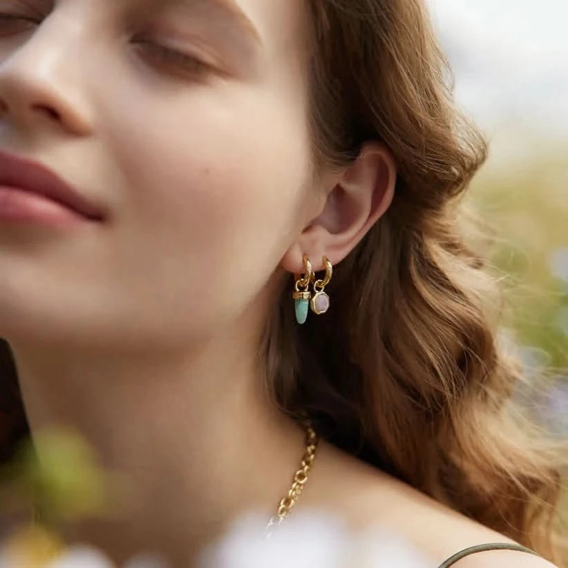 Ania Haie Gold Amazonite Drop Earring Charm EC055-03G