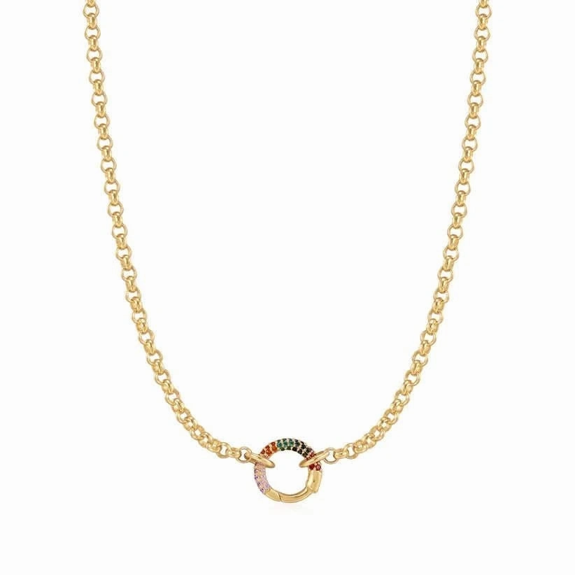 Ania Haie Gold Chain Rainbow Connector Necklace N048-07G