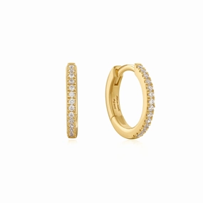 Ania Haie Gold Classic Pav Huggies E060-02G