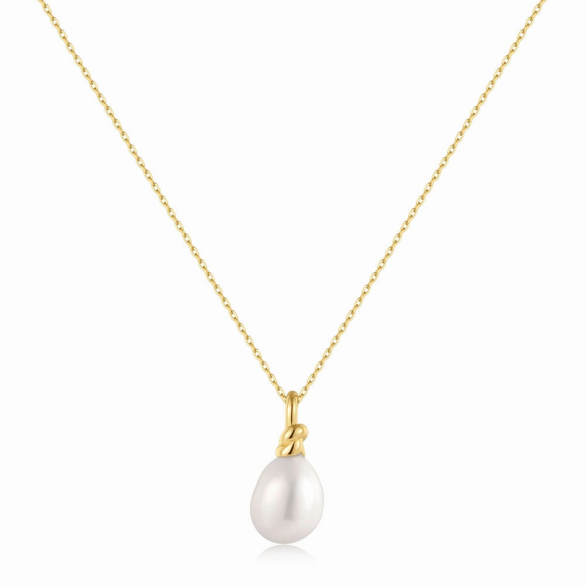 Ania Haie Gold Freshwater Pearl Pendant Necklace N058-02G