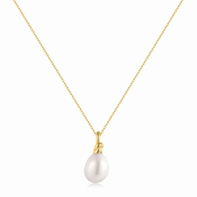 Ania Haie Gold Freshwater Pearl Pendant Necklace N058-02G