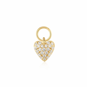 Ania Haie Gold Heart Pav Earring Charm EC060-05G