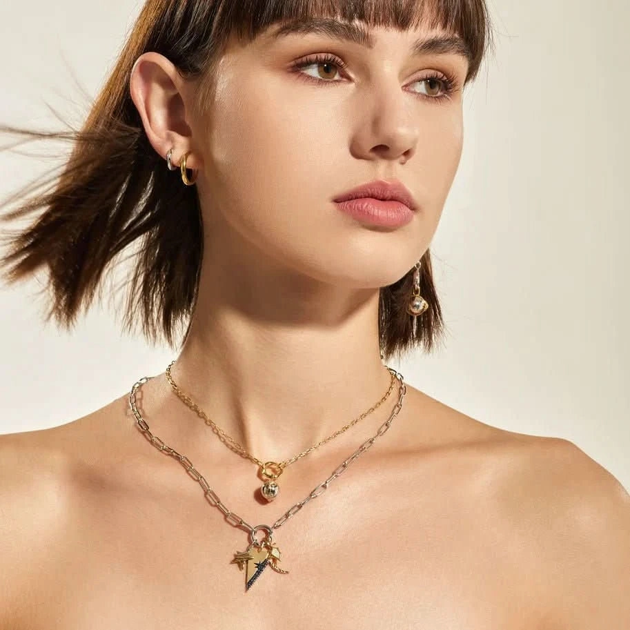 Ania Haie Gold Mini Link Charm Chain Connector Necklace N048-04G