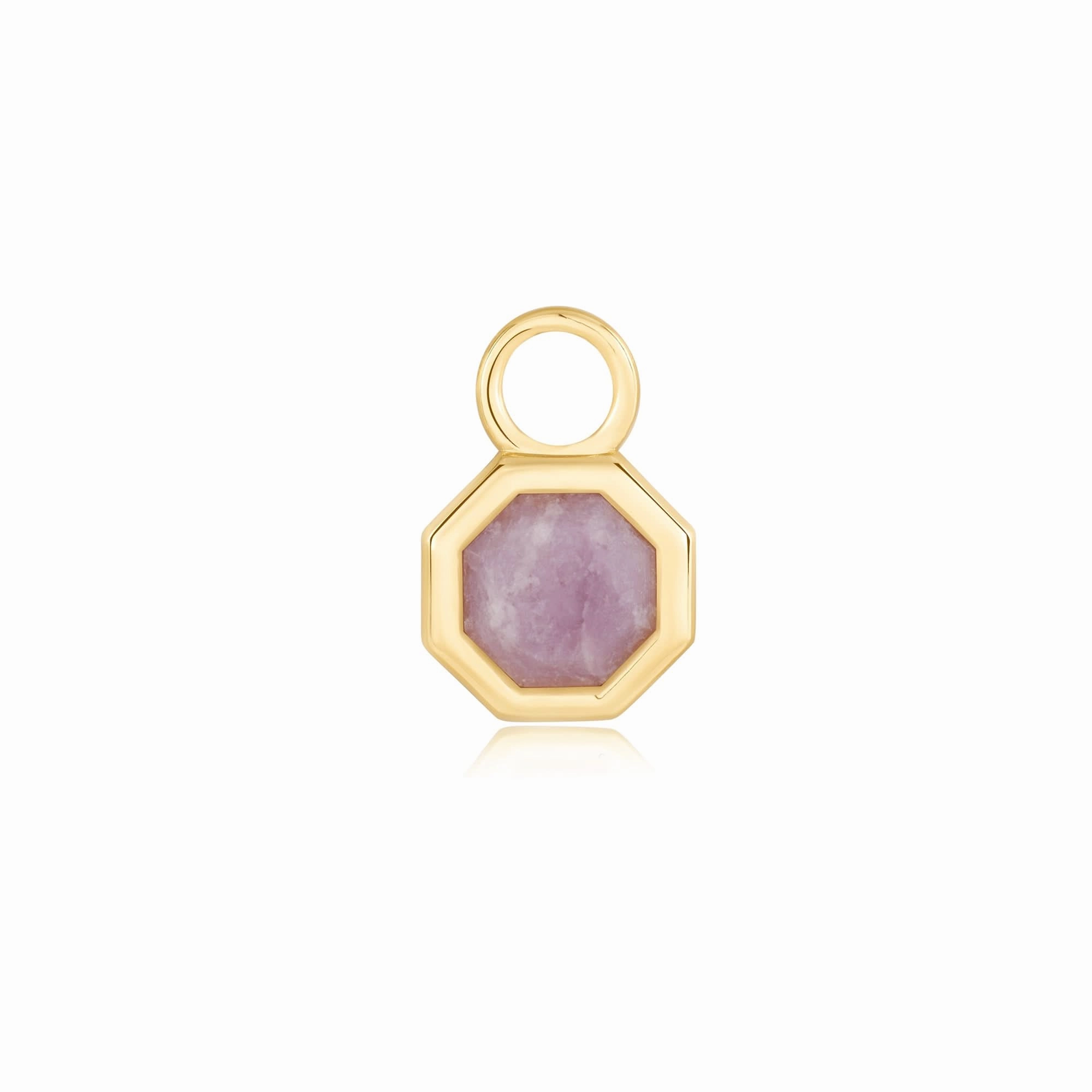 Ania Haie Gold Octagon Gemstone Earring Charm EC055-02G